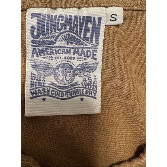 JUNGMAVEN Tan Organic  Cotton  Hemp Knit  sleeveless - Picture 6 of 6